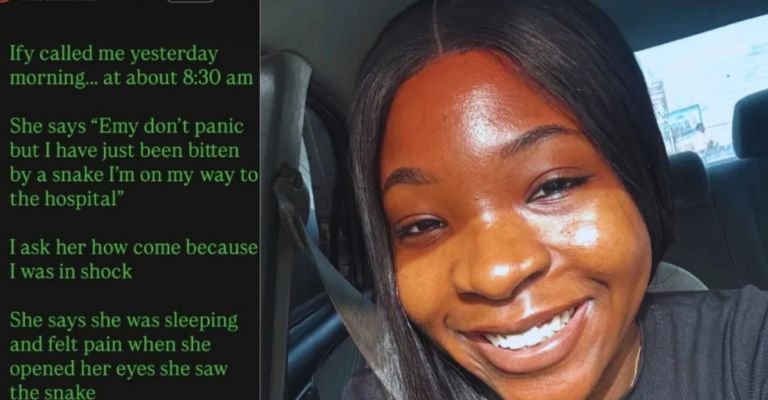 Ifunanya Nwangene fallece tras ser mordida por una serpiente