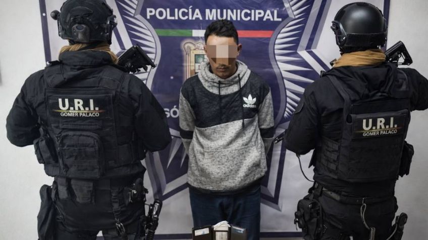 Arrestan a presunto asaltante en Gómez Palacio; amagó a encargada de tienda de conveniencia