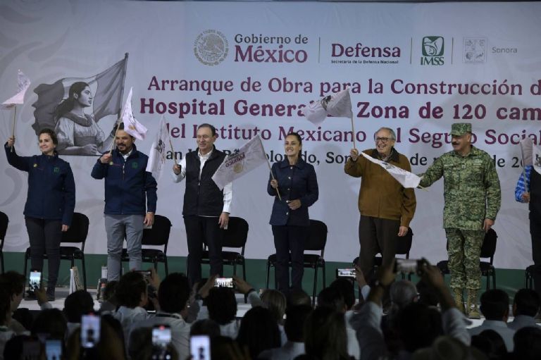 Alfonso Durazo reporta 35% de avance en construcción del Hospital del IMSS en San Luis Río Colorado