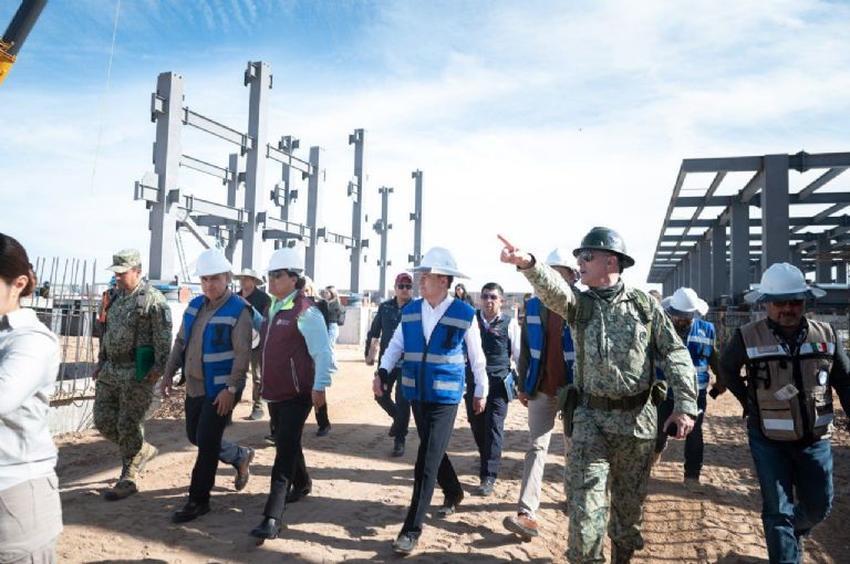 Alfonso Durazo reporta 35% de avance en construcción del Hospital del IMSS en San Luis Río Colorado