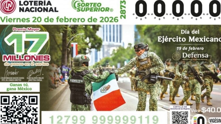 Lista COMPLETA de GANADORES del Sorteo Superior No. 2873 de la Lotería Nacional HOY viernes 20 de febrero