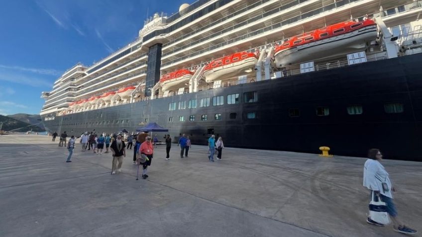 VIDEO: Guaymas recibe a nuevo crucero; turistas del Zuiderdam dejan importante derrama económica