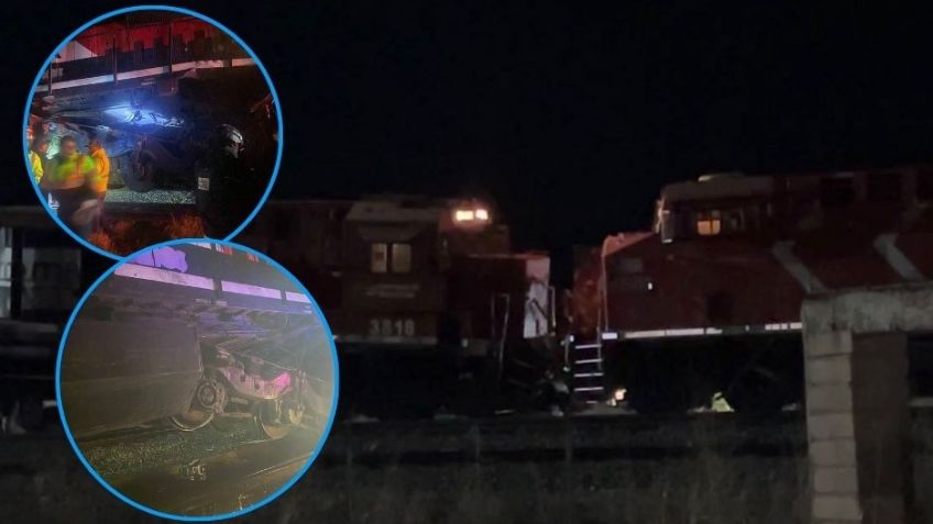 (FOTOS) Accidente ferroviario entre trenes de carga en Nogales deja lesionados, confirma Protección Civil