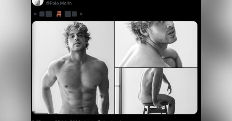 Polo Morín comparte fotos sin ropa de su sesión artística y le llueven críticas