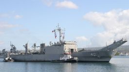 Foto que representa a Operativo naval en Puerto Vallarta: 103 elementos arriban tras ataques a comercios ligados a 'El Mencho'