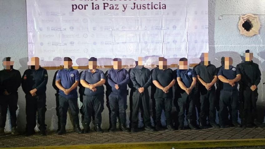 Arrestan a director de Policía y 10 agentes en Michoacán; señalan presuntos nexos con el CJNG