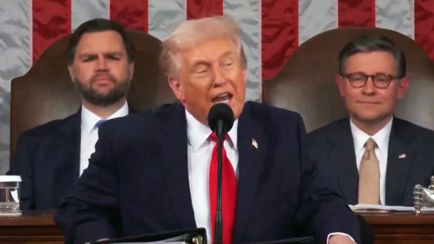 Trump da su discurso ante el Congreso: Rechaza ayudar a migrantes antes que a ciudadanos