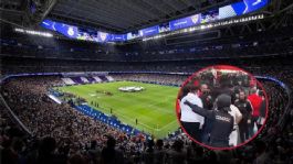 Foto que representa a Tensión en el Santiago Bernabéu: disturbios en la previa del partido entre el Real Madrid y Benfica