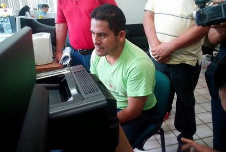 Filiberto durante su captura en el año 2014