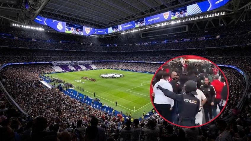 Tensión en el Santiago Bernabéu: disturbios en la previa del partido entre el Real Madrid y Benfica