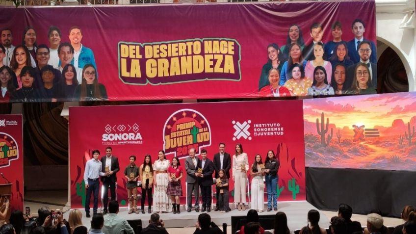 Alfonso Durazo entrega el Premio Estatal de la Juventud 2025 en Sonora; resalta incremento a 200 mil pesos