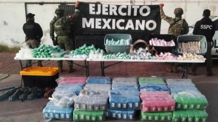Fuerzas estatales y federales aseguran inmueble y más de 50 kilos de narcóticos en Navojoa