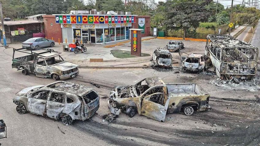 Abatimiento de 'El Mencho': 631 vehículos fueron robados y quemados durante hechos violentos