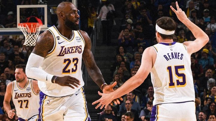 Encabezados por Doncic y James, Lakers se aprovechan de los Warriors y salen de su mala racha