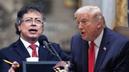 Foto que representa a Donald Trump y Gustavo Petro se reúnen A PUERTA CERRADA en la Casa Blanca tras tensiones