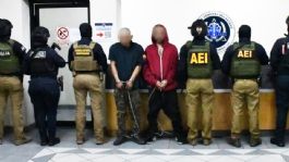 Foto que representa a Caen tres sujetos que dejaron cabeza humana y narcomensaje en estación de Policía de Mexicali