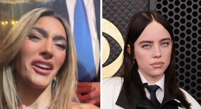 (VIDEO) Emily Austin imita y ridiculiza el "Fuck ICE" de Billie Eilish durante los Grammy 2026