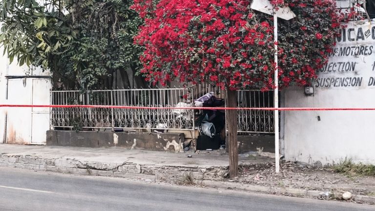 La casa que fue atacada a balazos por presuntos sicarios