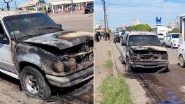 Foto que representa a Alarma en Ciudad Obregón: Camioneta incendiada sobre calle Jalisco provoca movilización