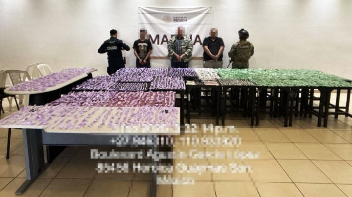 Duro golpe al narco: Sorprenden a tres hombres con más de 2 mil dosis de drogas en Guaymas