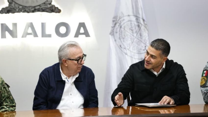 Rubén Rocha Moya se reúne con Omar García Harfuch para ajustar la estrategia de seguridad en Sinaloa