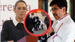 Foto que representa a "Uno puede cometer errores": Sheinbaum reacciona a VIDEO donde le limpian los zapatos al presidente de la SCJN