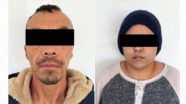 Foto que representa a Pareja detenida en posesión de droga, resultó ser asaltante de domicilio al norte de Sonora