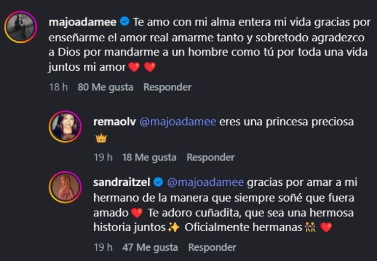 Ya hasta le dice cuñada 