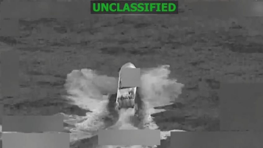 VIDEO: EU ataca buque del narco cerca de Colombia; confirma 2 presuntos 'narcoterroristas' muertos