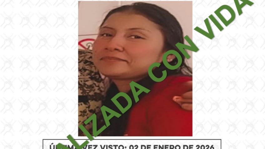 Localizan con vida a Naxhelli Concepción, desaparecida el 2 de enero en Sonora