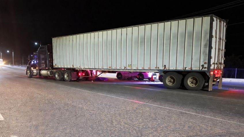 Fallece motociclista tras fuerte encontronazo con tráiler en la carretera Hermosillo - Ures