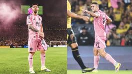 Foto que representa a Germán Berterame y Lionel Messi marcan en el empate del Inter de Miami con el Barcelona SC