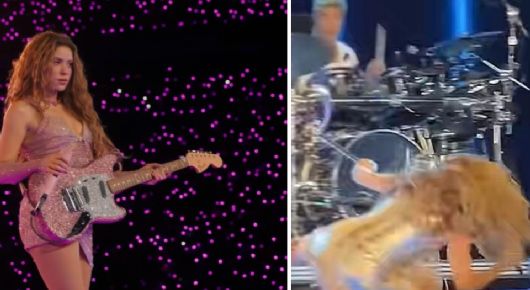 Shakira sufre APARATOSA caída en concierto en El Salvador; VIDEO preocupa a sus fans