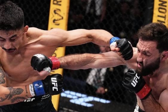 Mexicano Gianni Vázquez entrega una gran pelea en UFC Vegas 113 pese a inesperado debut