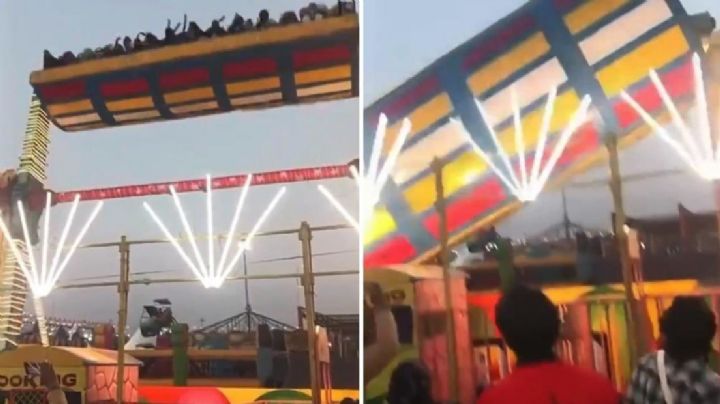 Tragedia en India: Colapsa juego mecánico en Feria de Surajkund; confirman 2 víctimas mortales