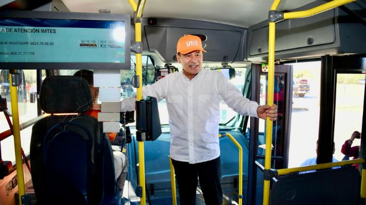 Durazo impulsa modernización del transporte público en Sonora con nuevas unidades y pago electrónico