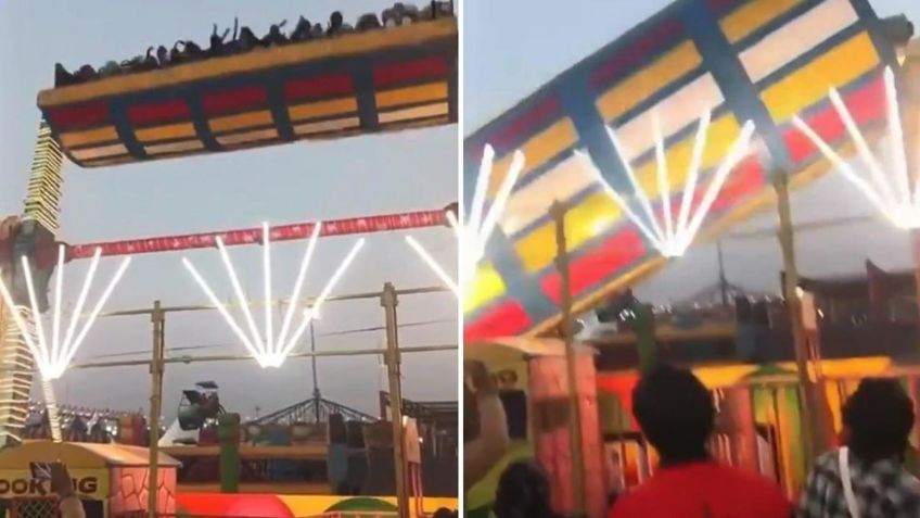 Tragedia en India: Colapsa juego mecánico en Feria de Surajkund; confirman 2 víctimas mortales