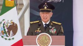 Foto que representa a Titular de Defensa llama a la unidad de los mexicanos y refrenda lealtad a la presidenta de la República