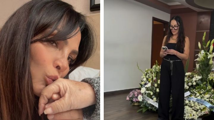 (VIDEO) Con música de Juan Gabriel y pasos de baile, Fabiola Campomanes da el último adiós a su mamá