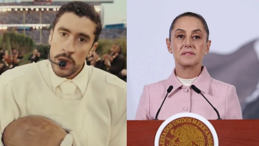 VIDEO: Sheinbaum reacciona al show de medio tiempo de Bad Bunny; ¿le gustó?