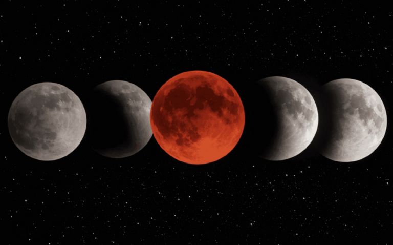 Te decimos cómo ver en vivo el Eclipse Lunar Total este martes desde México. Foto: Internet