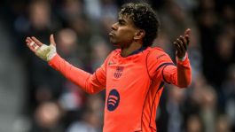 Foto que representa a Lamine Yamal rescata al Barcelona con agónico empate ante el Newcastle en Champions League