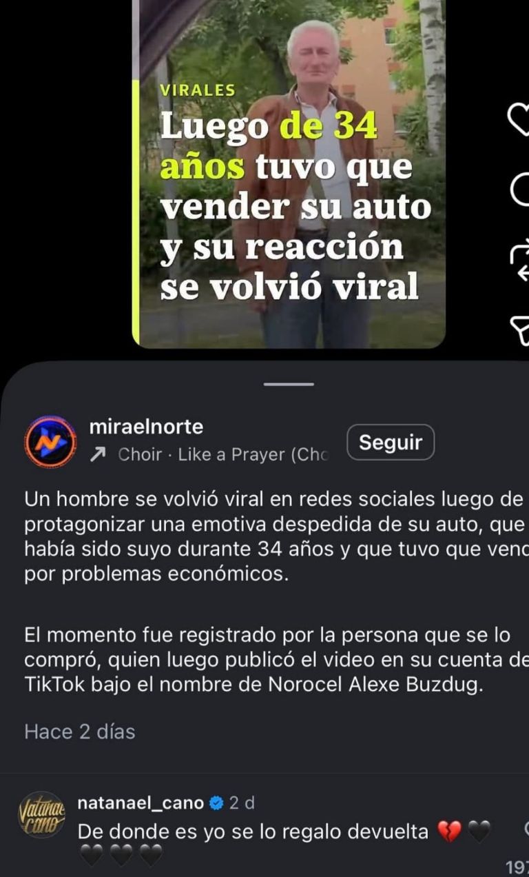 Natanael Cano pide ayuda para encontrar al dueño de un automóvil vendido por problemas económicos