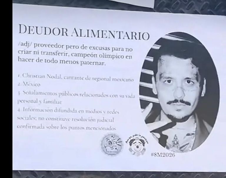 Acusan a Nodal de deudor alimentario 