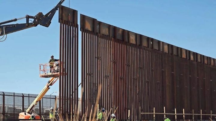 Gobierno de Estados Unidos continúa con la ampliación y reforzamiento de su muro fronterizo en Sonora