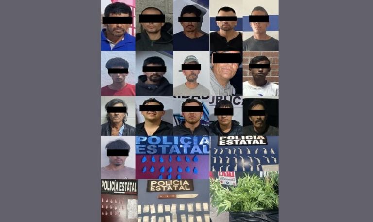 Incautan más de 400 envoltorios de narcótico y detienen a 25 personas tras operativos en Sonora