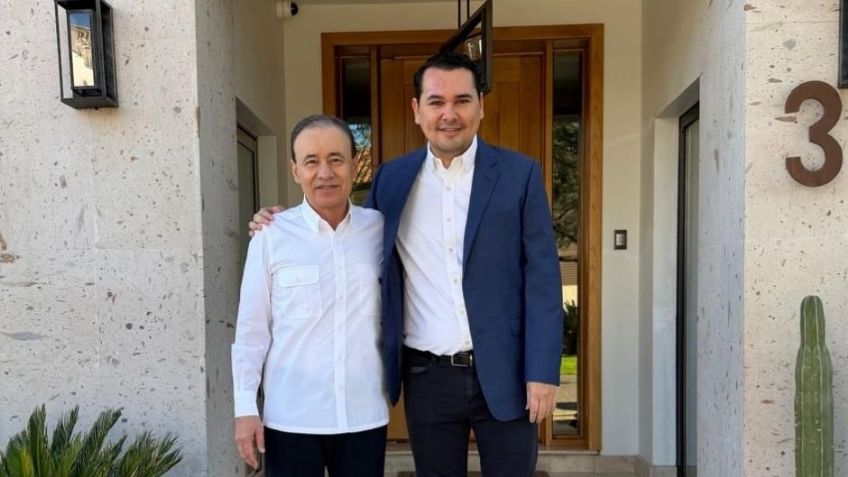Secretario Salazar Razo aparece tras accidente y se reúne con gobernador Alfonso Durazo