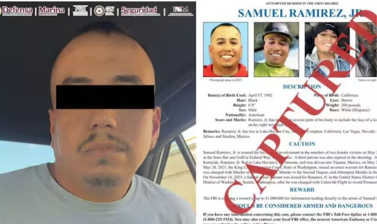Se confirma la captura de Samuel ‘N’ en Sinaloa; uno de los más buscados por el FBI