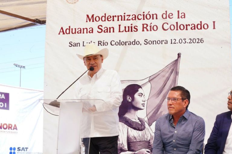 Arranca Durazo modernización de la aduana de San Luis Río Colorado y entrega Senderos Seguros