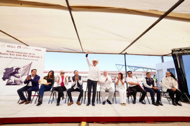 Arranca Durazo modernización de la aduana de San Luis Río Colorado y entrega Senderos Seguros